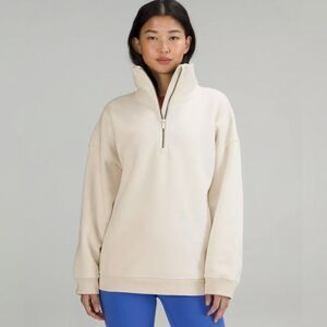 lululemon athletica Cream Half-Zip Sweatshirt